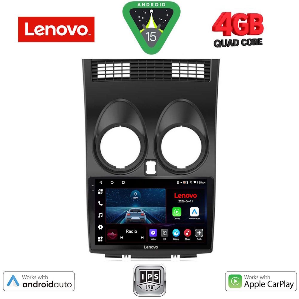 LENOVO LVE 8466_CPAA (9inc) MULTIMEDIA TABLET for NISSAN QASHQAI mod. 2007-2014
