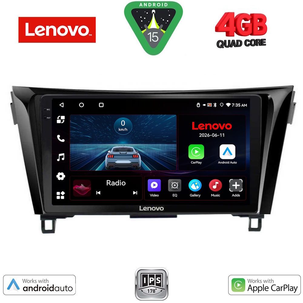 LENOVO LVE 8468_CPAA (10inc) MULTIMEDIA TABLET for NISSAN QASHQAI - XTRAIL mod. 2014-2021