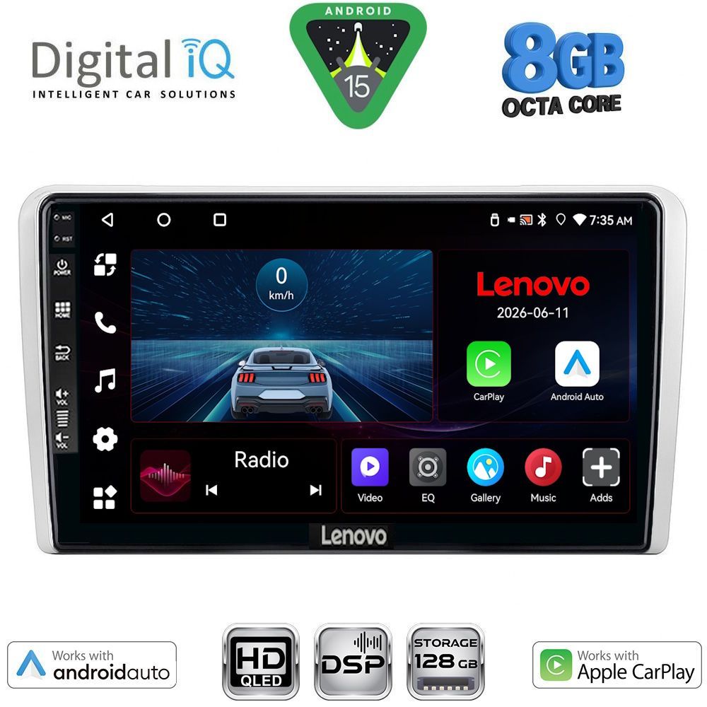 LENOVO LVE 8481SL_CPAA (9inc) MULTIMEDIA TABLET for OPEL ALL mod. 2004-2014 (SILVER)