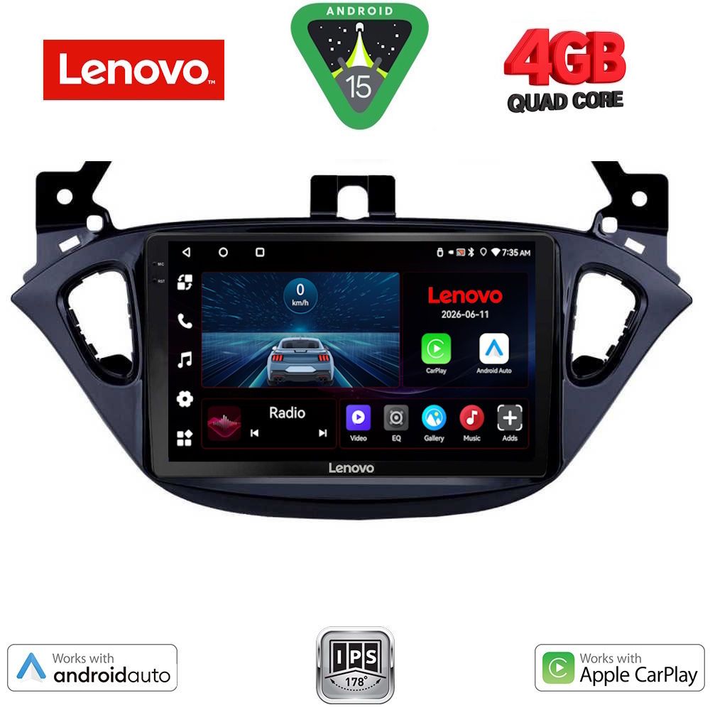 LENOVO LVE 8486_CPAA (9inc) MULTIMEDIA TABLET for OPEL ADAM - CORSA E mod. 2014-2019