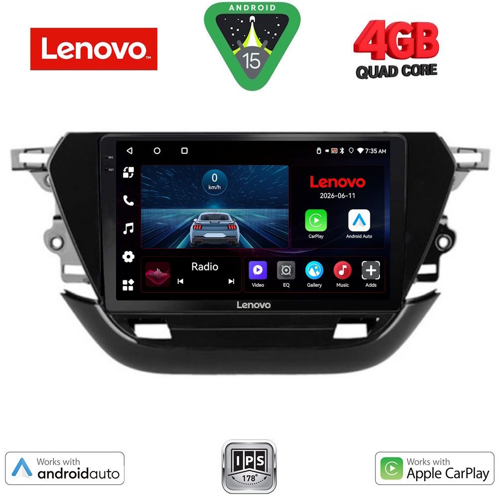 LENOVO LVE 8487_CPAA (9inc) MULTIMEDIA TABLET for OPEL CORSA F mod. 2019-2024