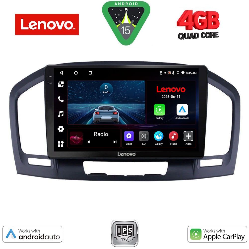 LENOVO LVE 8491BR_CPAA (9inc) MULTIMEDIA TABLET for OPEL INSIGNIA mod. 2008-2013 (BROWN)
