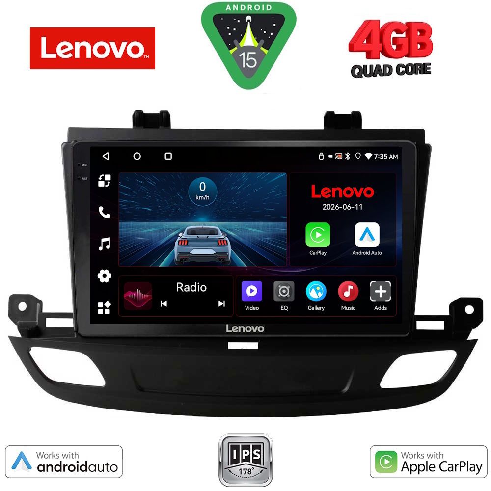 LENOVO LVE 8493_CPAA (9inc) MULTIMEDIA TABLET for OPEL INSIGNIA mod. 2018-2024