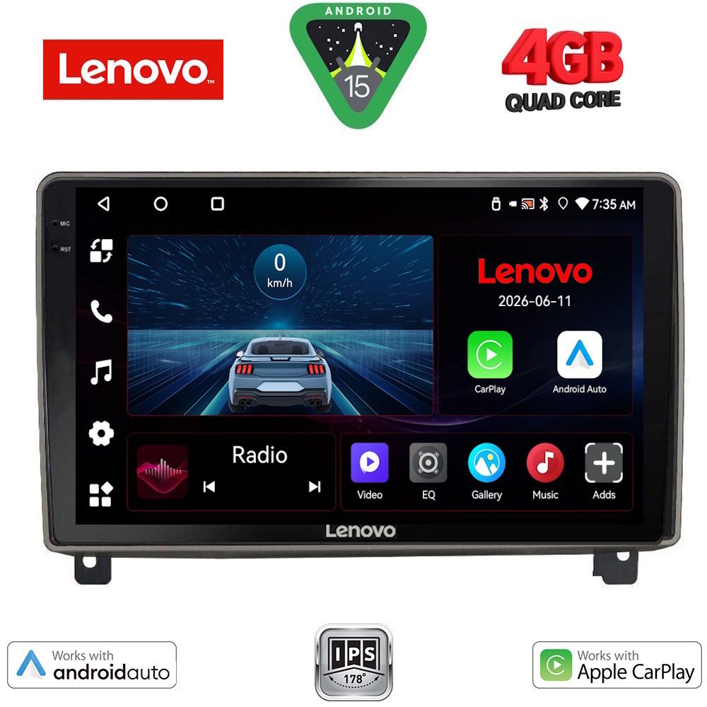 LENOVO LVE 8517_CPAA (9inc) MULTIMEDIA TABLET for PEUGEOT 407 mod. 2004-2011