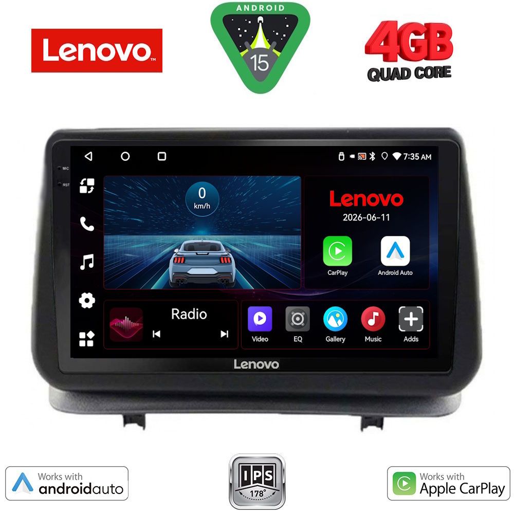 LENOVO LVE 8543_CPAA (9inc) MULTIMEDIA TABLET for RENAULT CLIO mod. 2005-2011