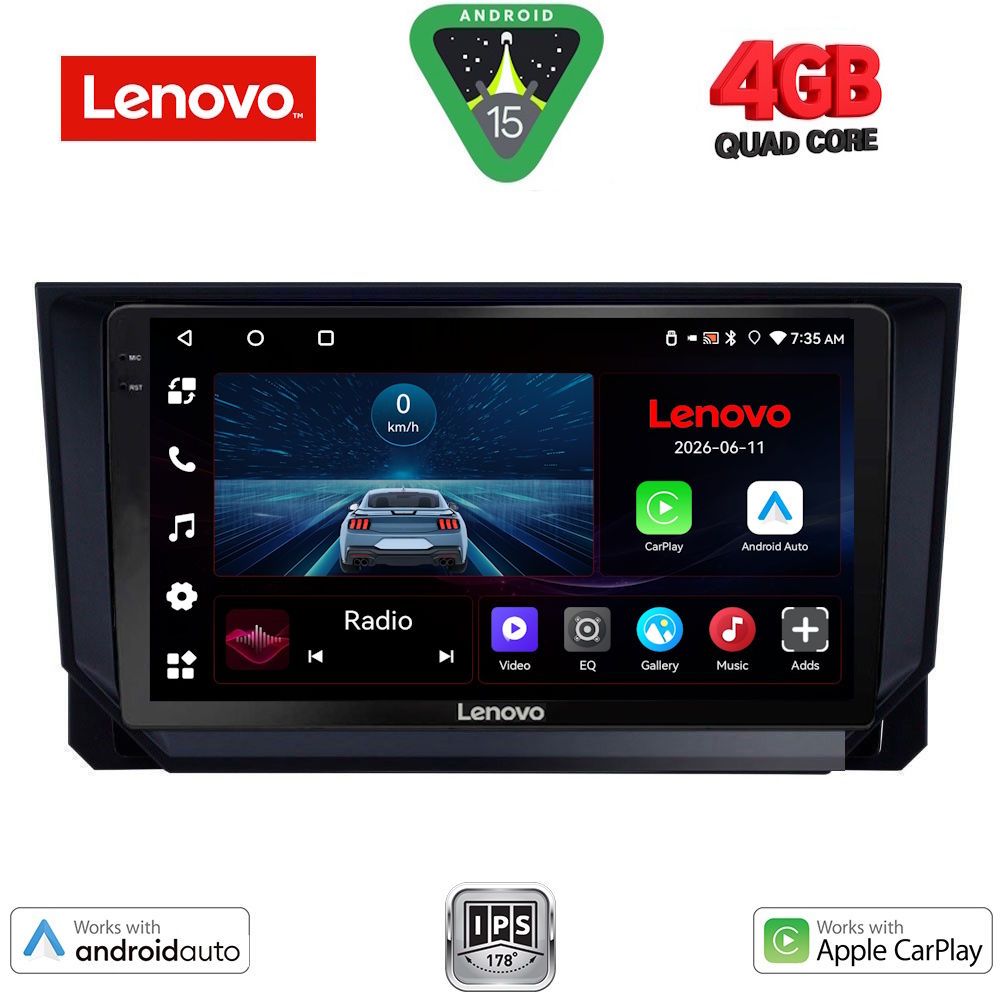 LENOVO LVE 8573_CPAA (9inc) MULTIMEDIA TABLET for SEAT ARONA - IBIZA mod. 2018-2026