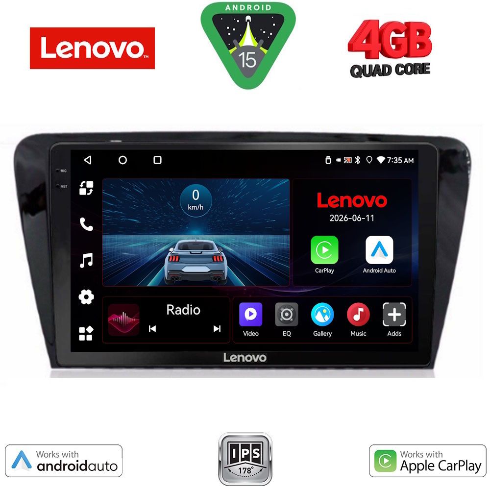 LENOVO LVE 8597_CPAA (10inc) MULTIMEDIA TABLET for SKODA OCTAVIA 7 mod. 2013-2021