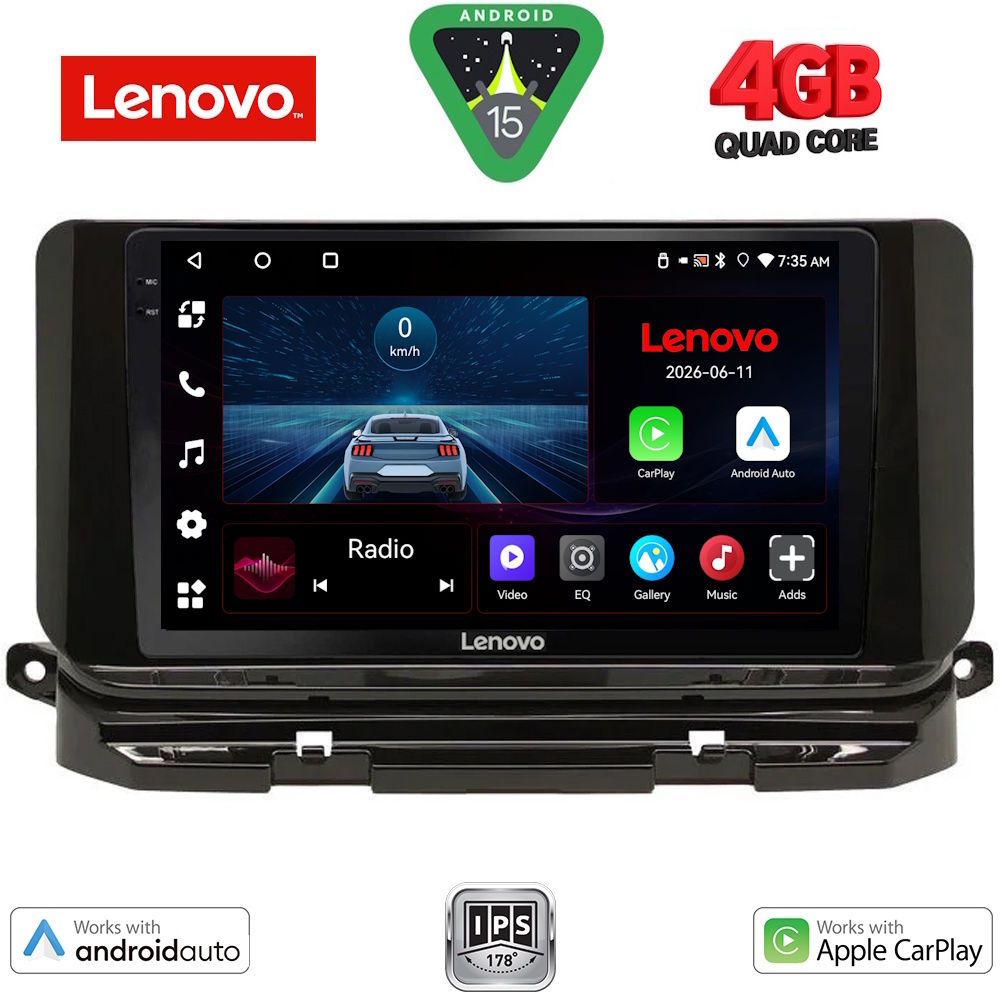 LENOVO LVE 8598_CPAA (10inc) MULTIMEDIA TABLET for SKODA OCTAVIA 8 mod. 2021-2026