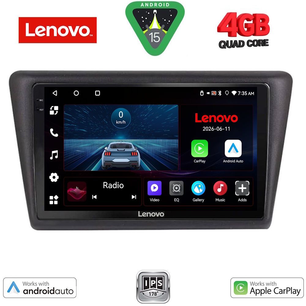 LENOVO LVE 8600_CPAA (9inc) MULTIMEDIA TABLET for  SKODA RAPID SPACEBACK mod. 2014-2019