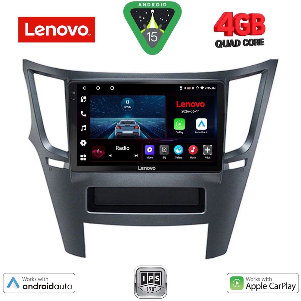 LENOVO LVE 8667_CPAA (9inc) MULTIMEDIA TABLET for SUBARU LEGACY – OUTBACK mod. 2009-2014