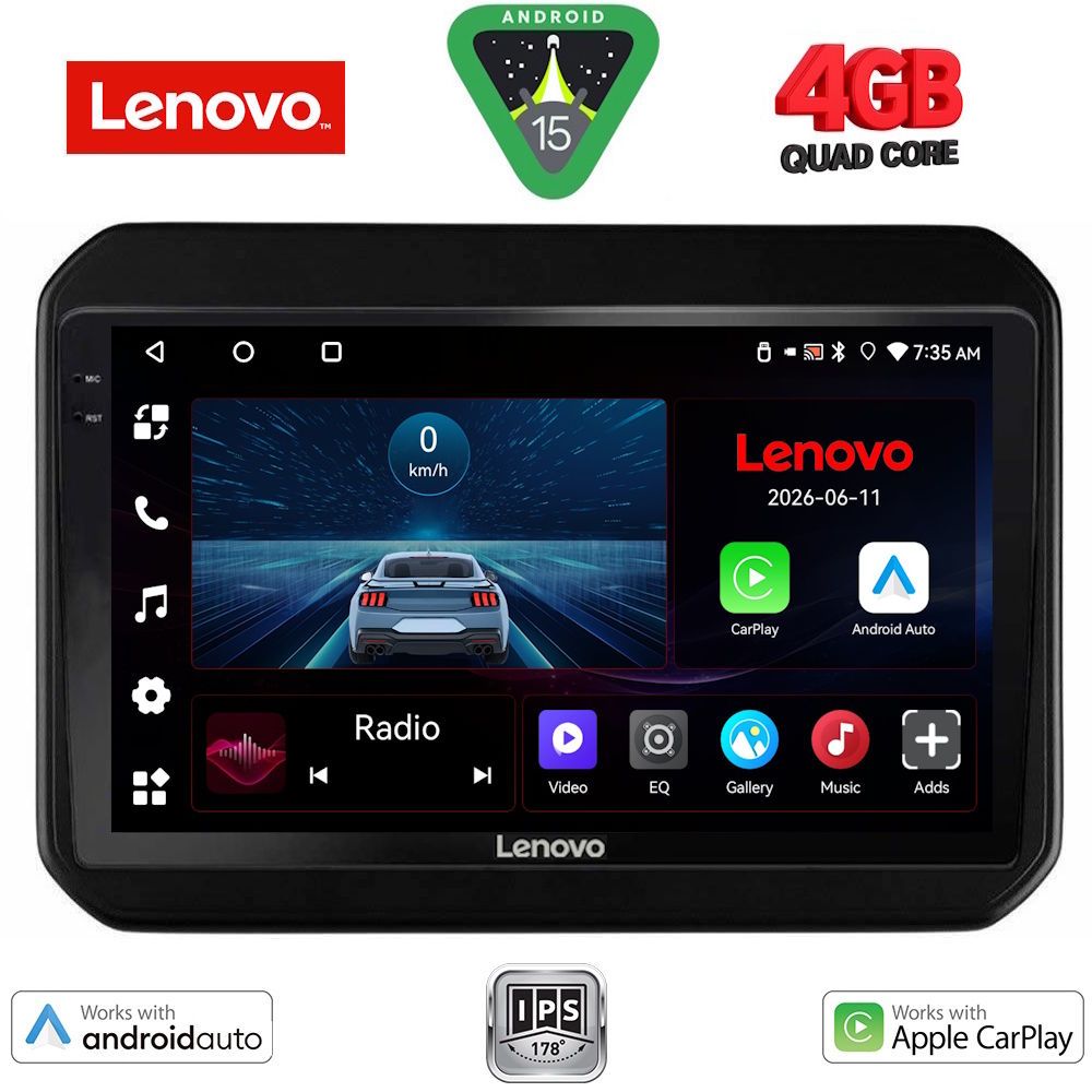 LENOVO LVE 8676_CPAA (9inc) MULTIMEDIA TABLET for SUZUKI IGNIS mod. 2016-2026