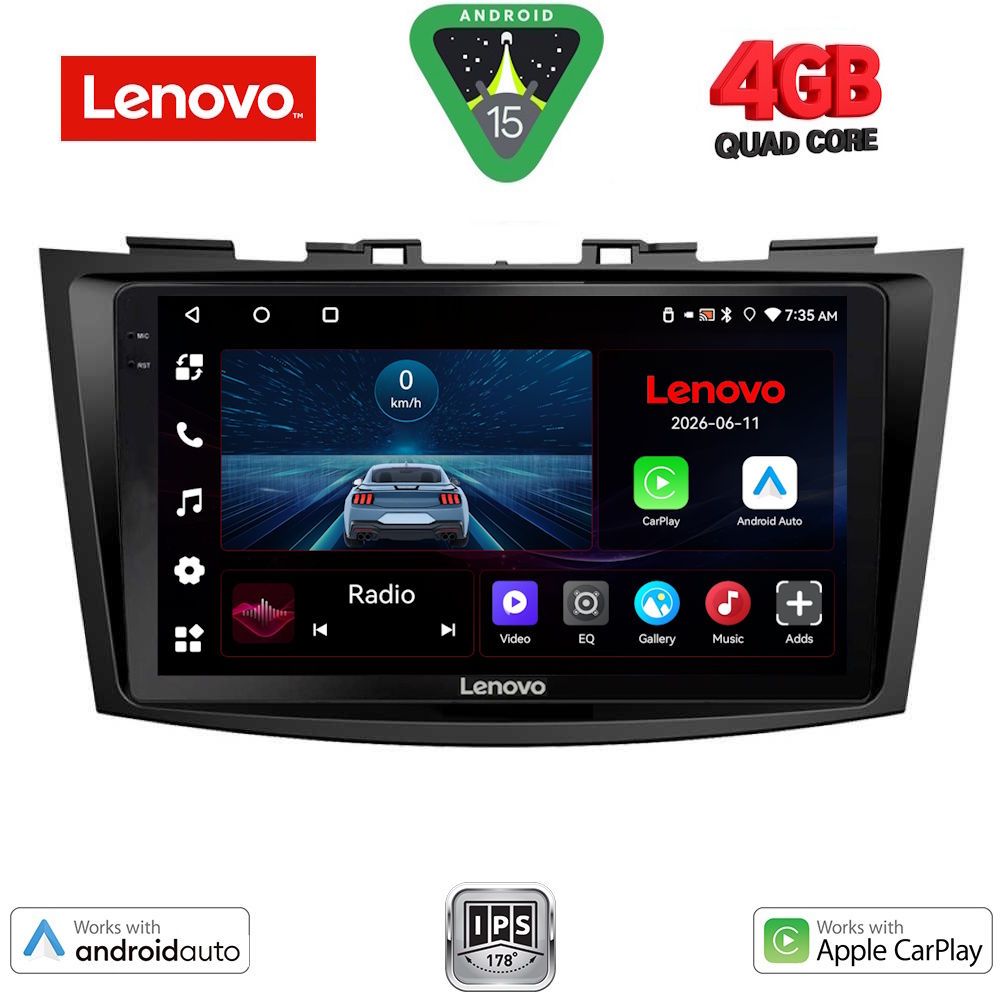 LENOVO LVE 8685_CPAA (9inc) MULTIMEDIA TABLET for SUZUKI SWIFT mod. 2011-2016