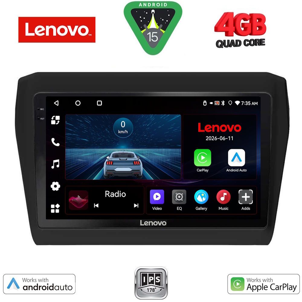 LENOVO LVE 8686_CPAA (9inc) MULTIMEDIA TABLET for SUZUKI SWIFT mod. 2017-2026
