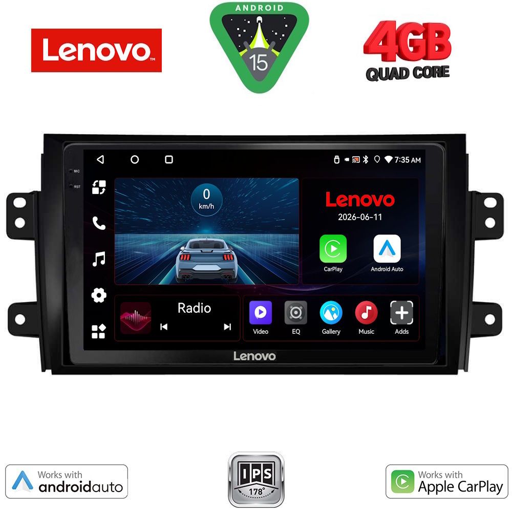 LENOVO LVE 8688_CPAA (9inc) MULTIMEDIA TABLET for FIAT SEDICI – SUZUKI SX4 mod. 2005-2013