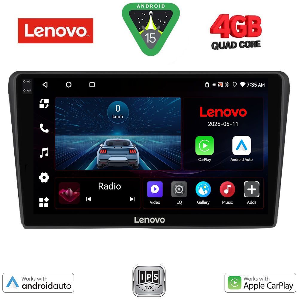 LENOVO LVE 8704BL_CPAA (9inc) MULTIMEDIA TABLET for TOYOTA AVENSIS (T25) mod. 2003-2009 (BLACK)