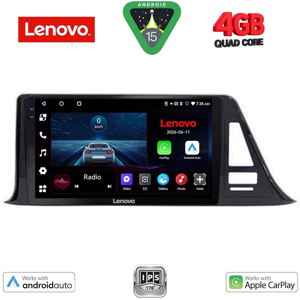 LENOVO LVE 8709_CPAA (9inc) MULTIMEDIA TABLET for TOYOTA CH-R mod. 2017-2023
