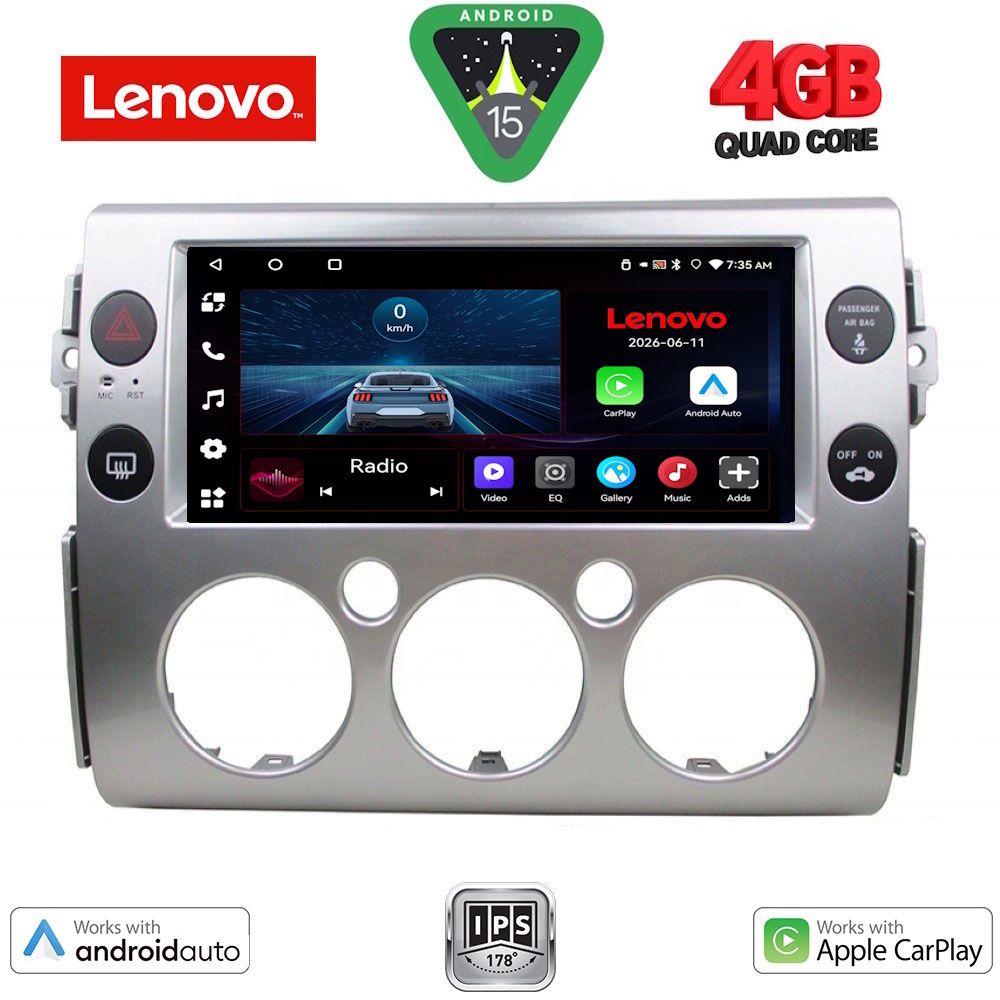 LENOVO LVE 8717_CPAA (9inc) MULTIMEDIA TABLET for TOYOTA FJ CRUISER mod. 2007-2013
