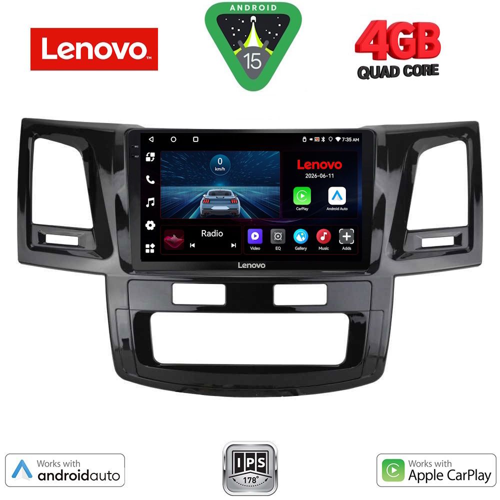 LENOVO LVE 8720_CPAA (9inc) MULTIMEDIA TABLET for TOYOTA HILUX mod. 2005-2016
