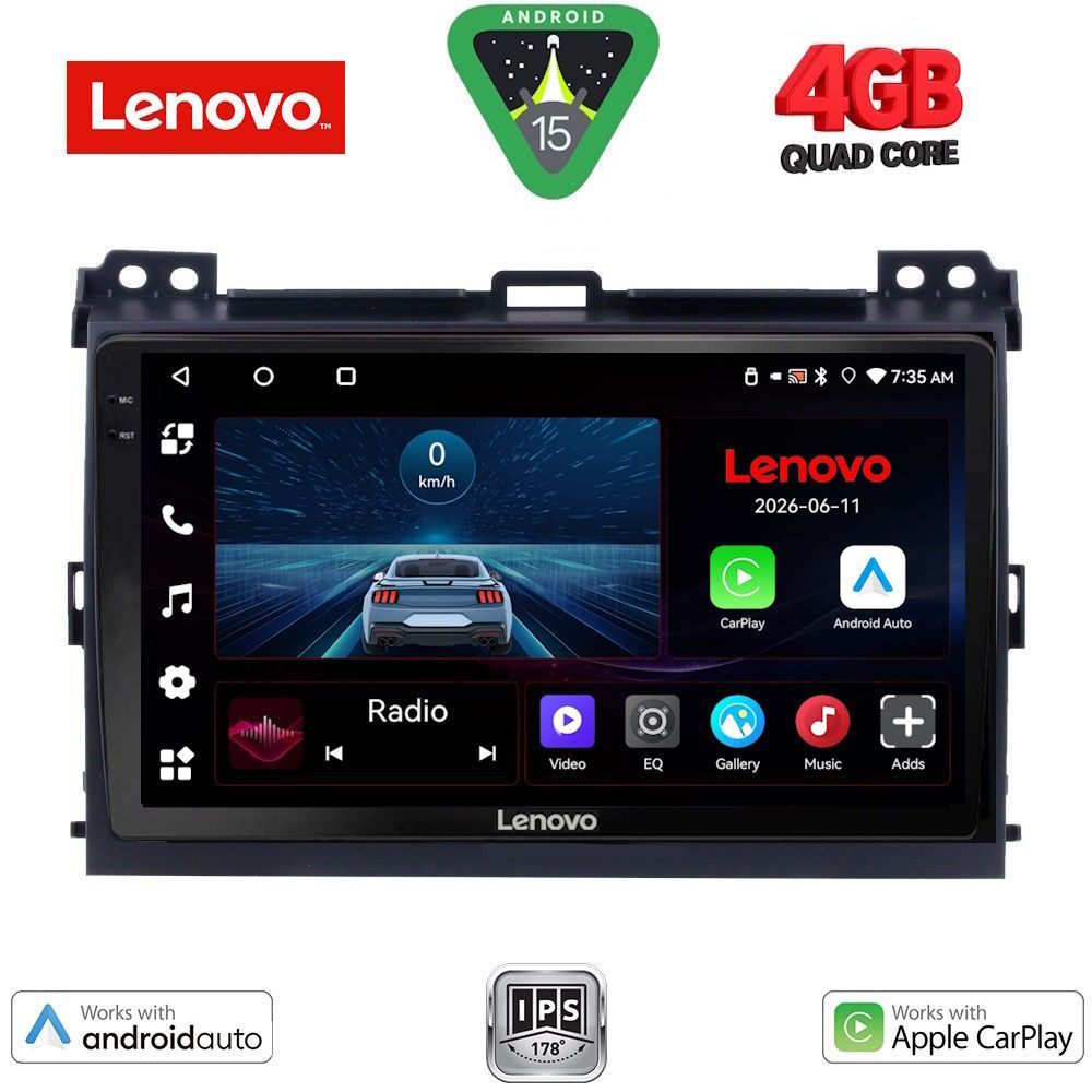 LENOVO LVE 8723_CPAA (9inc) MULTIMEDIA TABLET for TOYOTA LANDCRUISER mod. 2002-2008