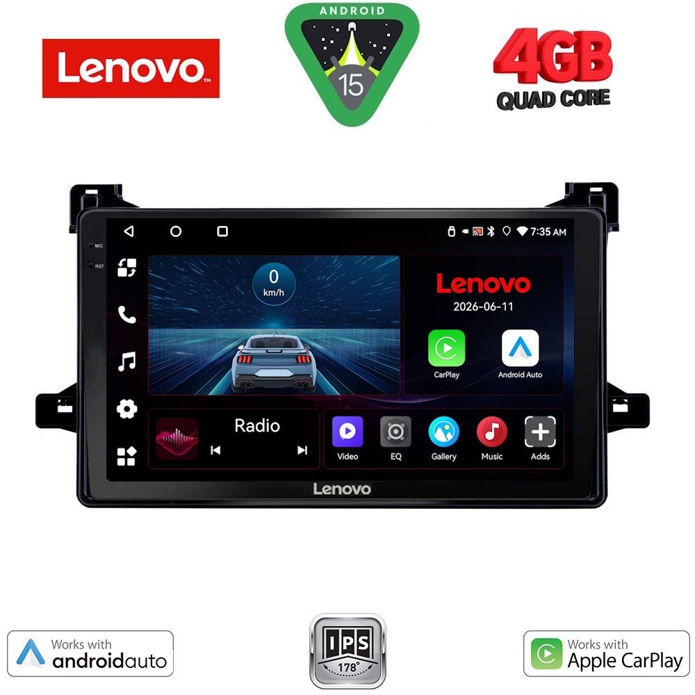 LENOVO LVE 8727_CPAA (9inc) MULTIMEDIA TABLET for TOYOTA PRIUS mod. 2016-2020