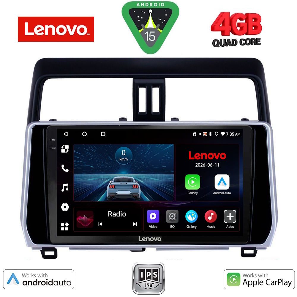 LENOVO LVE 8739_CPAA (10inc) MULTIMEDIA TABLET for TOYOTA LAND CRUISER mod. 2019-2023