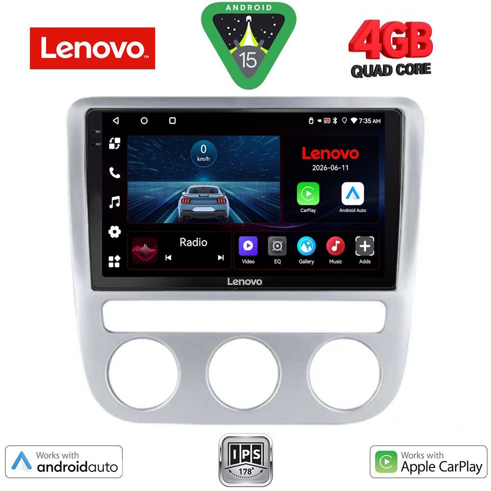 LENOVO LVE 8752_CPAA CLIMA (9inc) MULTIMEDIA TABLET for VW EOS mod. 2006> - SCIROCCO mod. 2008-2010
