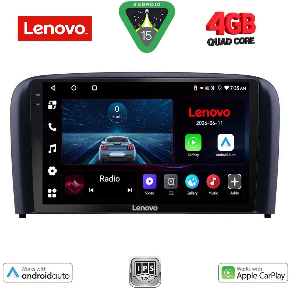 LENOVO LVE 8786_CPAA (9inc) MULTIMEDIA TABLET for VOLVO S80 mod. 1999-2006