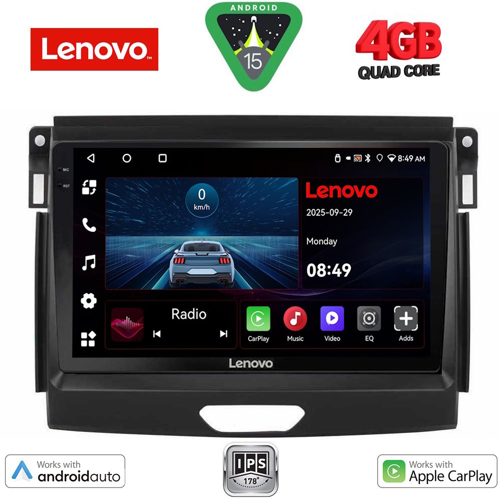 LENOVO LVE 8172A_CPAA (9inc) MULTIMEDIA TABLET for FORD RANGER mod. 2015-2018