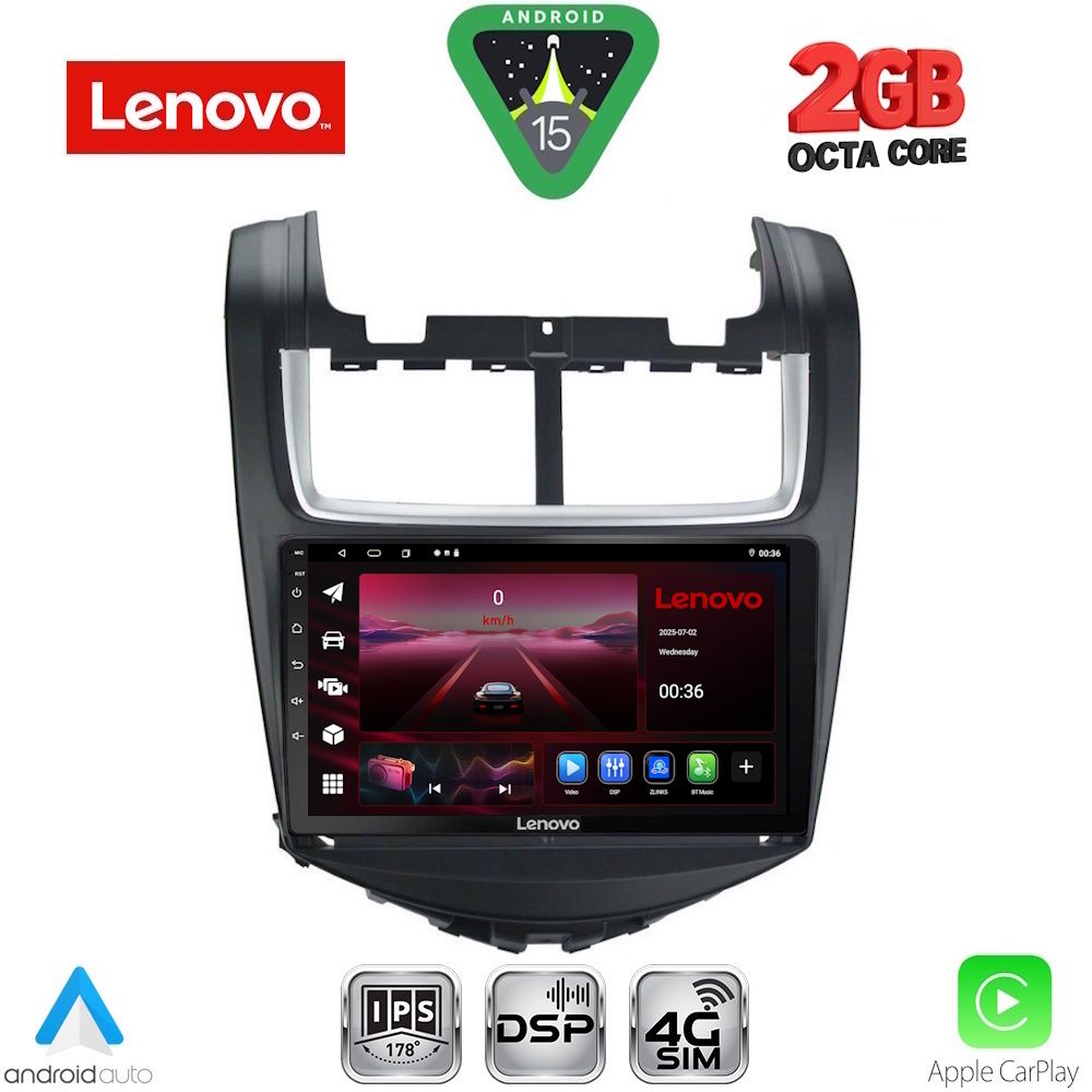 LENOVO LVF 5075_CPA (9inc) MULTIMEDIA TABLET for CHEVROLET AVEO mod. 2014-2017