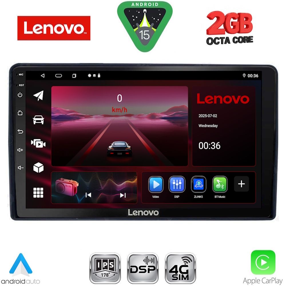 LENOVO LVF 5081_CPA (9inc) MULTIMEDIA TABLET for CITROEN – PEUGEOT mod. 2008-2018