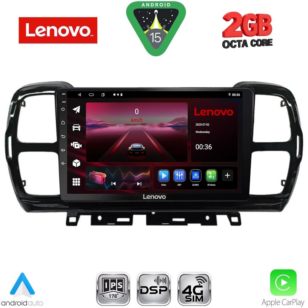 LENOVO LVF 5088_CPA (9inc) MULTIMEDIA TABLET for CITROEN C5 AIRCROSS mod. 2017-2021