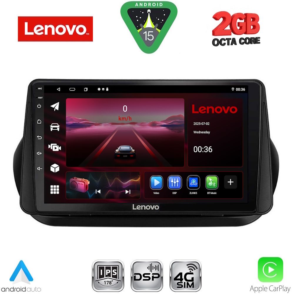 LENOVO LVF 5142_CPA (9inc) MULTIMEDIA TABLET for CITROEN – FIAT – PEUGEOT mod. 2008-2018
