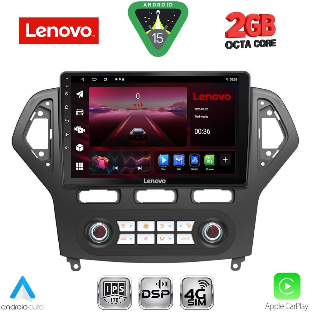 LENOVO LVF 5162_CPA CLIMA (10inc) MULTIMEDIA TABLET for FORD MONDEO mod. 2007-2011