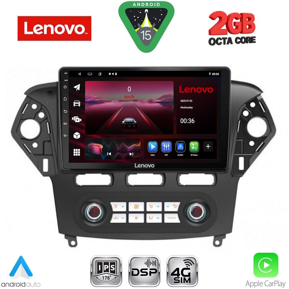 LENOVO LVF 5163_CPA CLIMA (10inc) MULTIMEDIA TABLET for FORD MONDEO mod. 2011-2013
