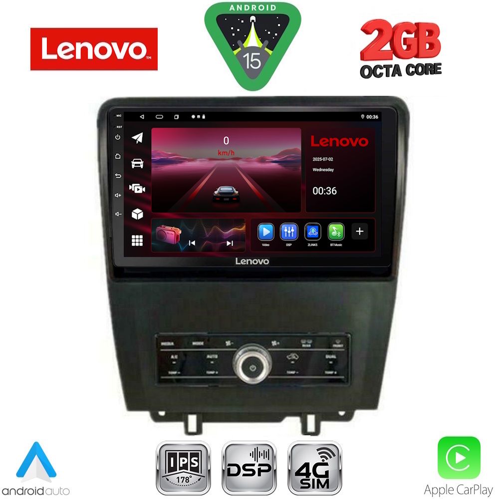 LENOVO LVF 5165_CPA (9inc) MULTIMEDIA TABLET for FORD MUSTANG mod. 2010-2015