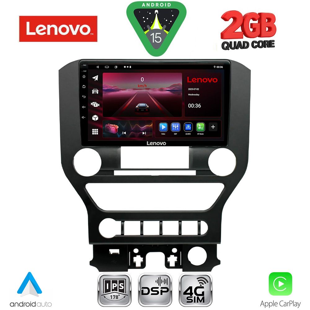 LENOVO LVF 5166_CPA 4BUT (9inc) MULTIMEDIA TABLET for FORD MUSTANG mod. 2015-2020