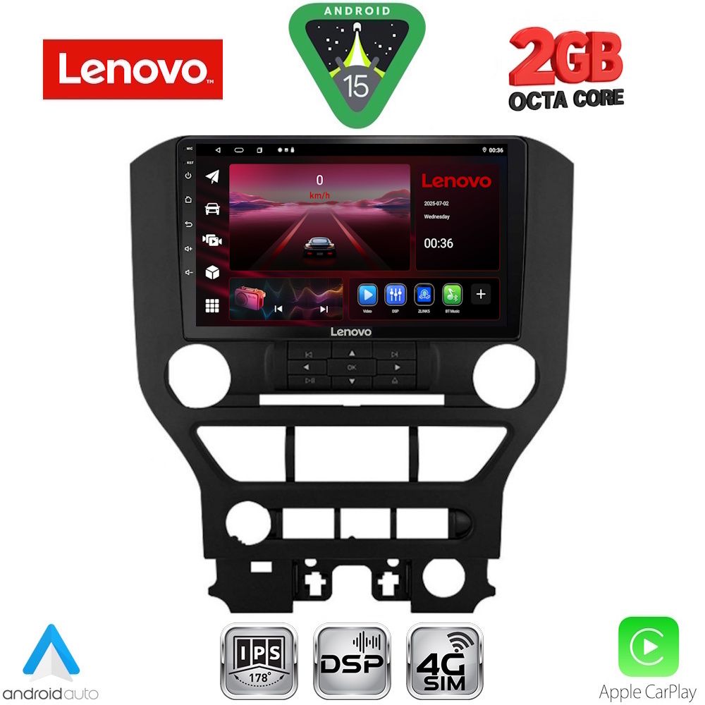 LENOVO LVF 5166_CPA 3BUT (9inc) MULTIMEDIA TABLET for FORD MUSTANG mod. 2015-2020