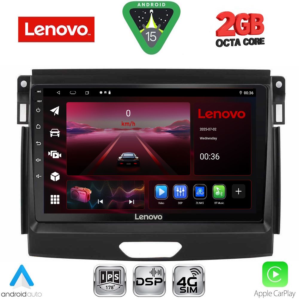 LENOVO LVF 5172A_CPA (9inc) MULTIMEDIA TABLET for FORD RANGER mod. 2015-2018