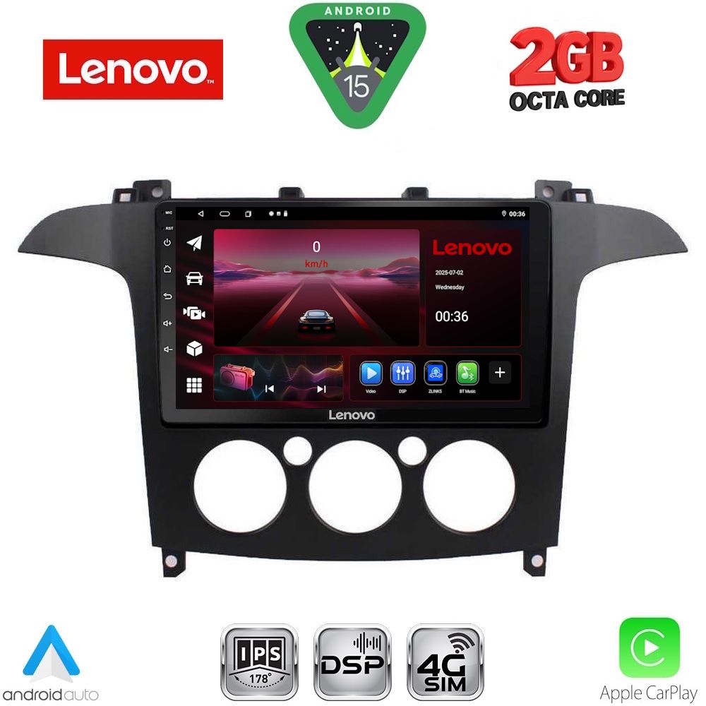 LENOVO LVF 5175_CPA A/C (9inc) MULTIMEDIA TABLET for FORD SMAX mod. 2006-2014