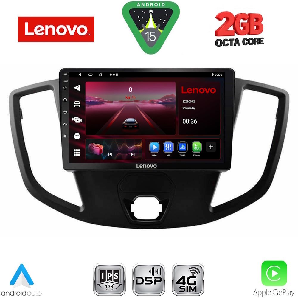 LENOVO LVF 5179_CPA  (9inc) MULTIMEDIA TABLET for FORD TRANSIT mod. 2014-2020