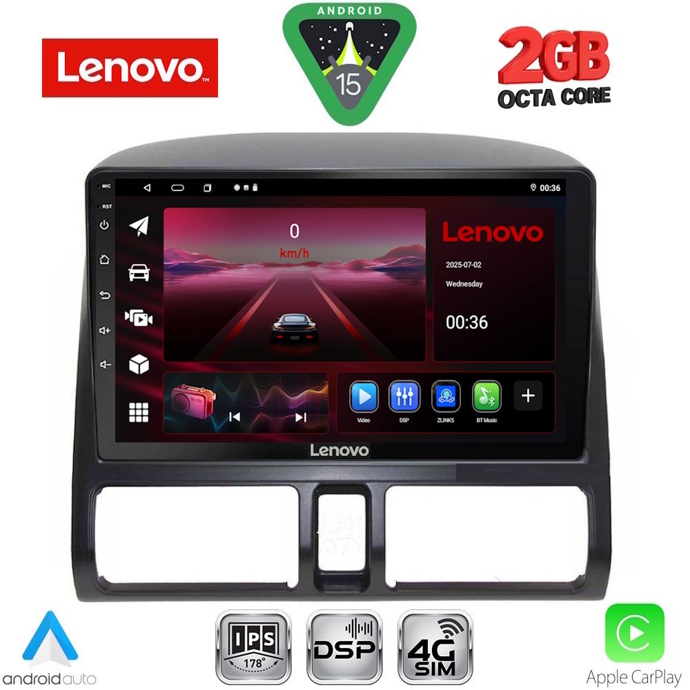 LENOVO LVF 5196_CPA CLIMA (9inc) MULTIMEDIA TABLET for HONDA CRV mod. 1996-2006
