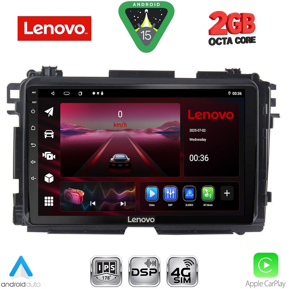 LENOVO LVF 5201_CPA (9inc) MULTIMEDIA TABLET for HONDA HRV mod. 2015-2021