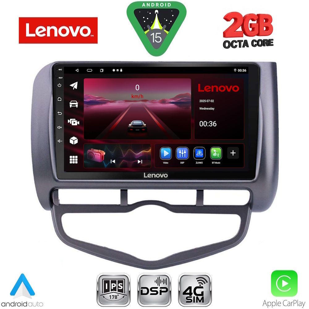 LENOVO LVF 5210_CPA CLIMA (9inc) MULTIMEDIA TABLET for HONDA JAZZ mod. 2002-2008