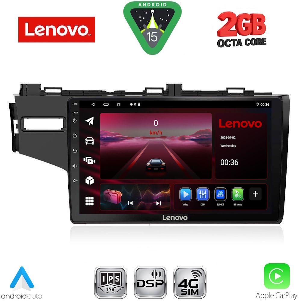 LENOVO LVF 5212_CPA (10inc) MULTIMEDIA TABLET for HONDA JAZZ mod. 2013-2019