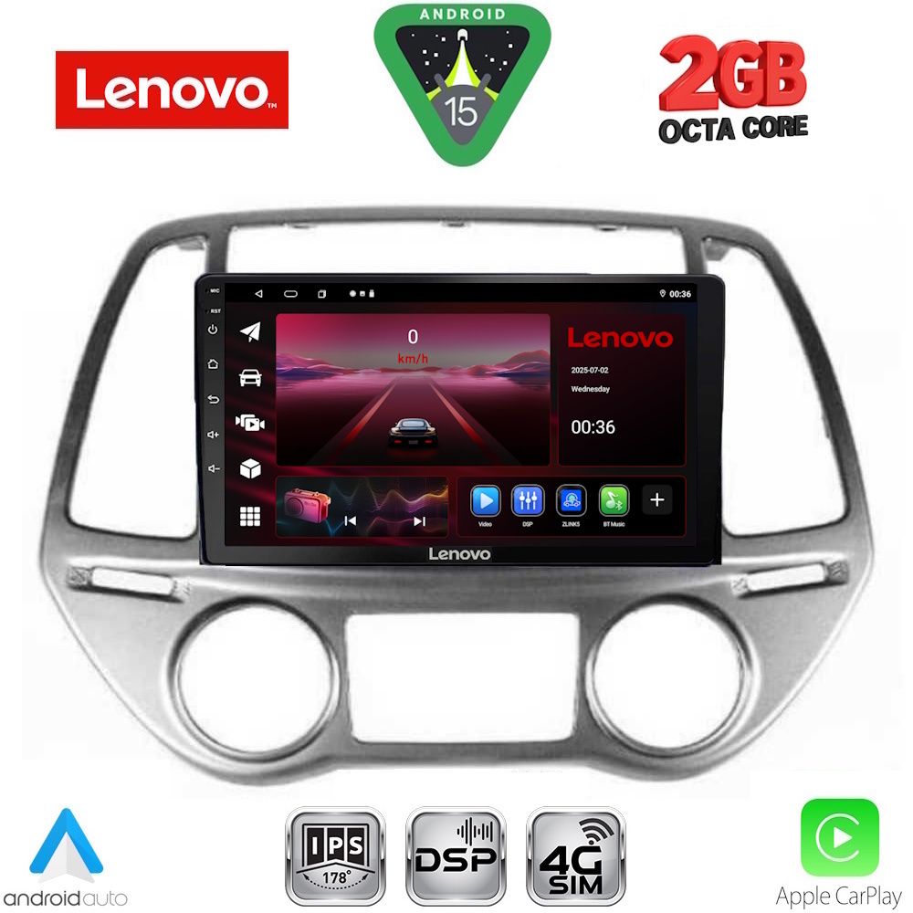 LENOVO LVF 5227_CPA CLIMA (9inc) MULTIMEDIA TABLET for HYUNDAI i20 mod. 2008-2012