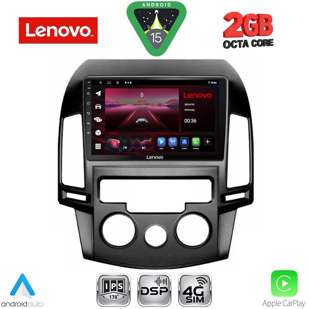 LENOVO LVF 5231_CPA A/C (9inc) MULTIMEDIA TABLET for HYUNDAI i30 mod. 2007-2012