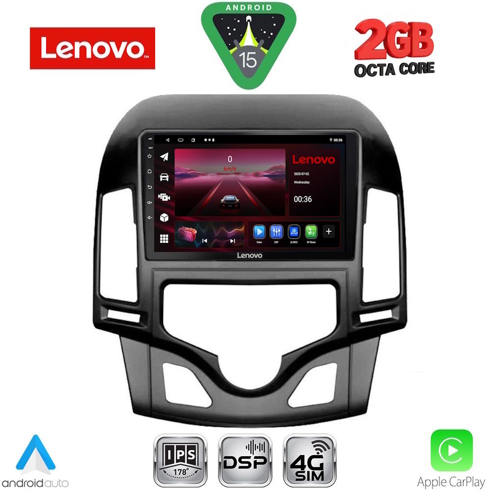 LENOVO LVF 5231_CPA CLIMA (9inc) MULTIMEDIA TABLET for HYUNDAI i30 mod. 2007-2012
