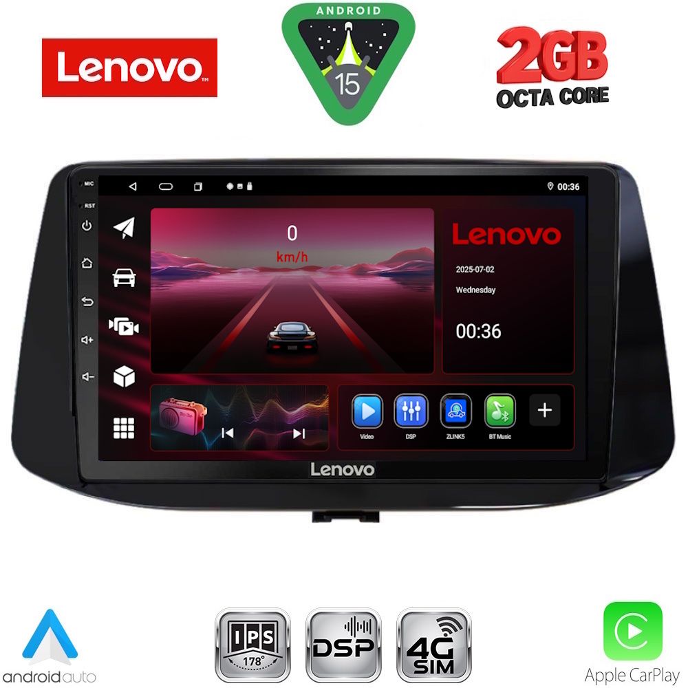 LENOVO LVF 5233_CPA (9inc) MULTIMEDIA TABLET for HYUNDAI i30 mod. 2018-2025