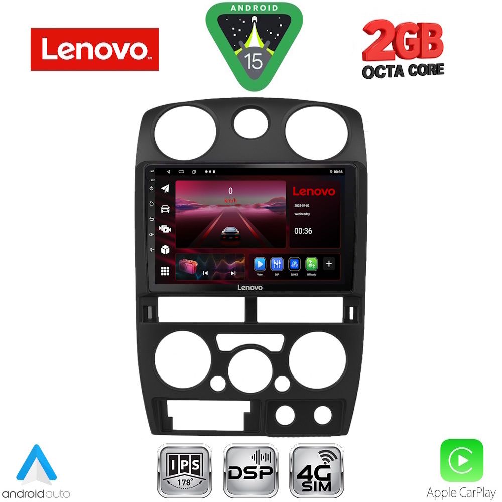 LENOVO LVF 5254BL_CPA (9inc) MULTIMEDIA TABLET for ISUZU D-MAX mod. 2008-2012 (BLACK)