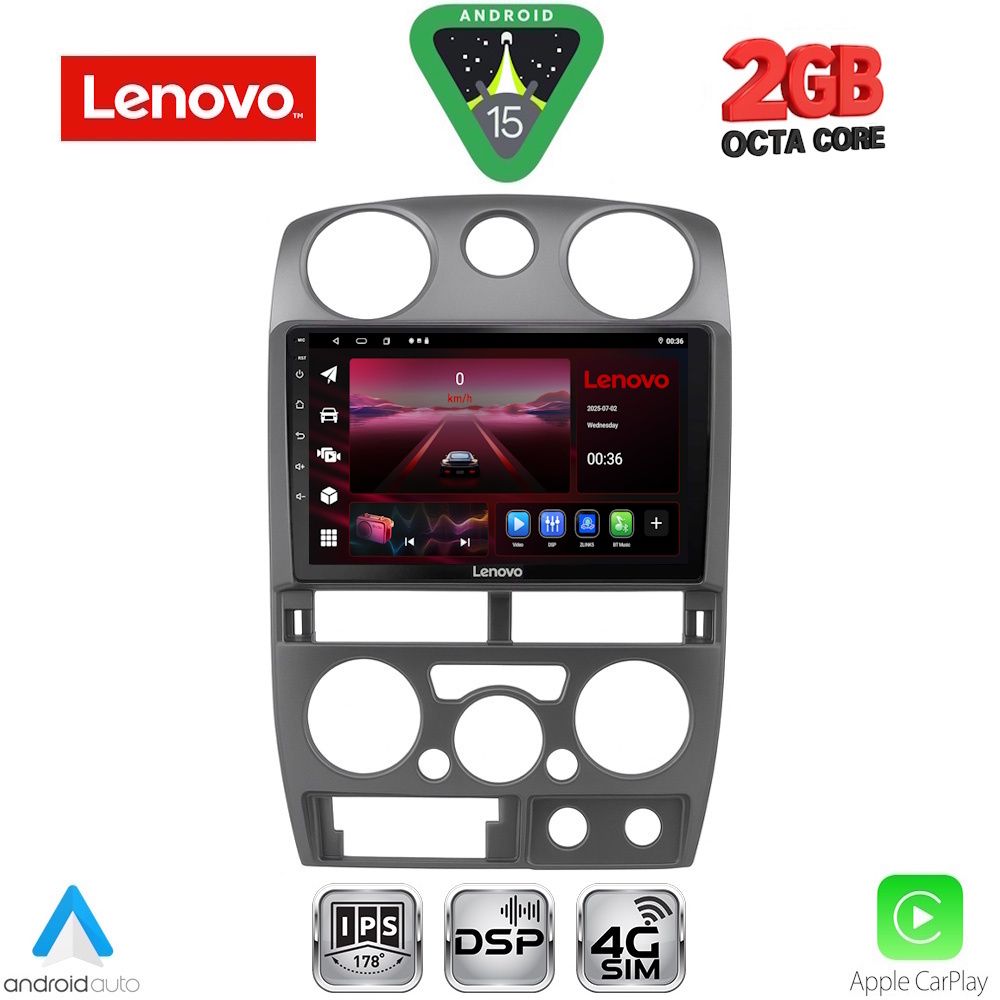 LENOVO LVF 5254GR_CPA (9inc) MULTIMEDIA TABLET for ISUZU D-MAX mod. 2008-2012 (GREY)